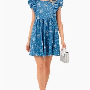 Tuckernuck Hyancinth House Chambray Mini Dress